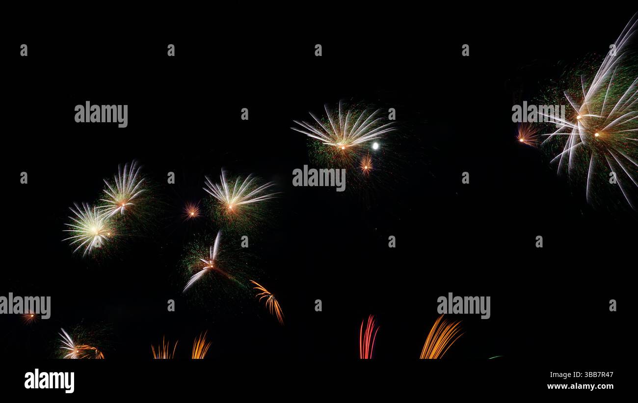 Festival des feux d'artifice d'été au Japon Banque D'Images