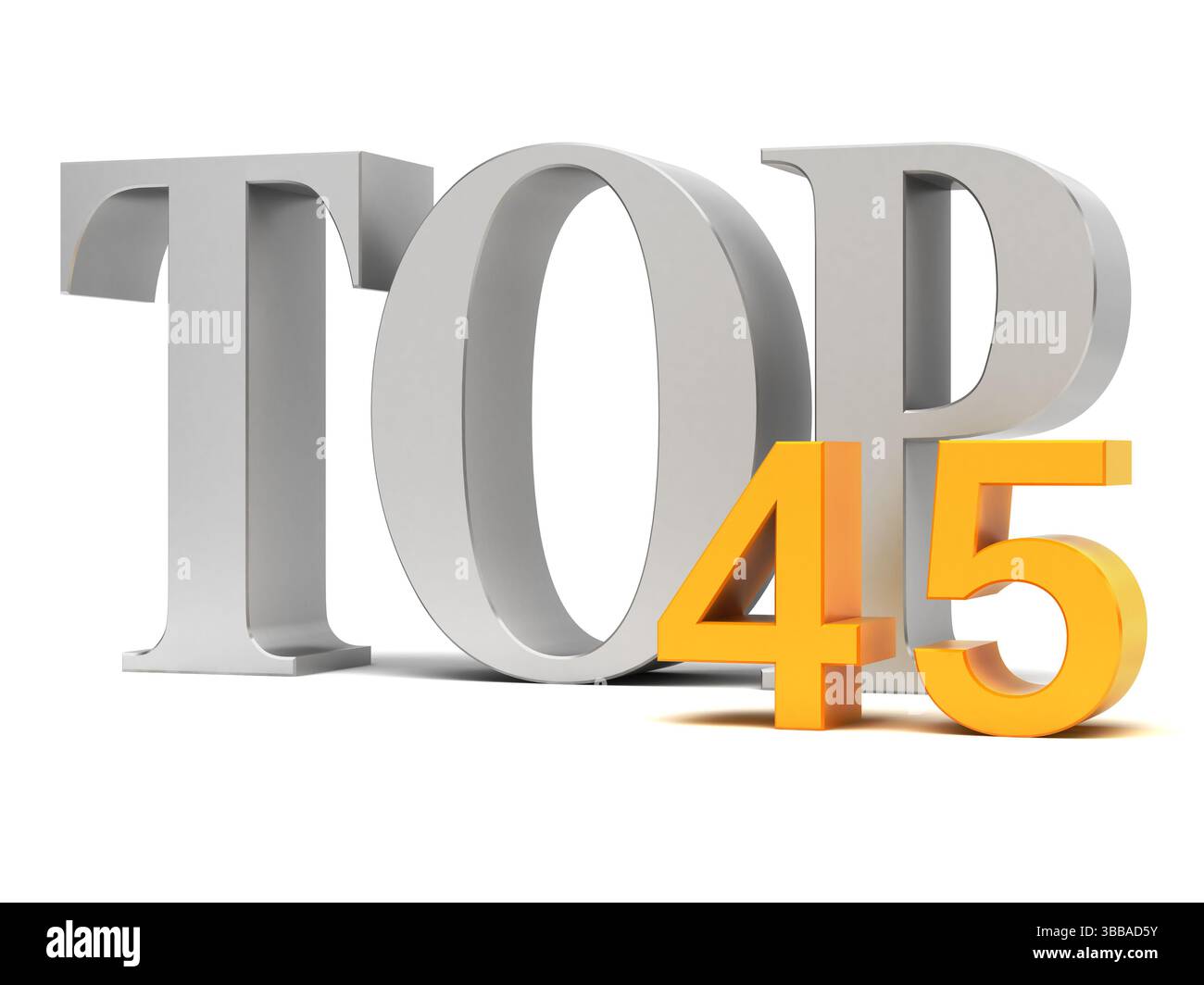 Top 45 rendu 3D. Banque D'Images