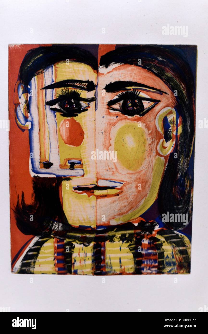 Portrait de Dora Maar, 1939, Pablo Picasso, Musée Picasso, Malaga, Andalousie, Espagne. Banque D'Images