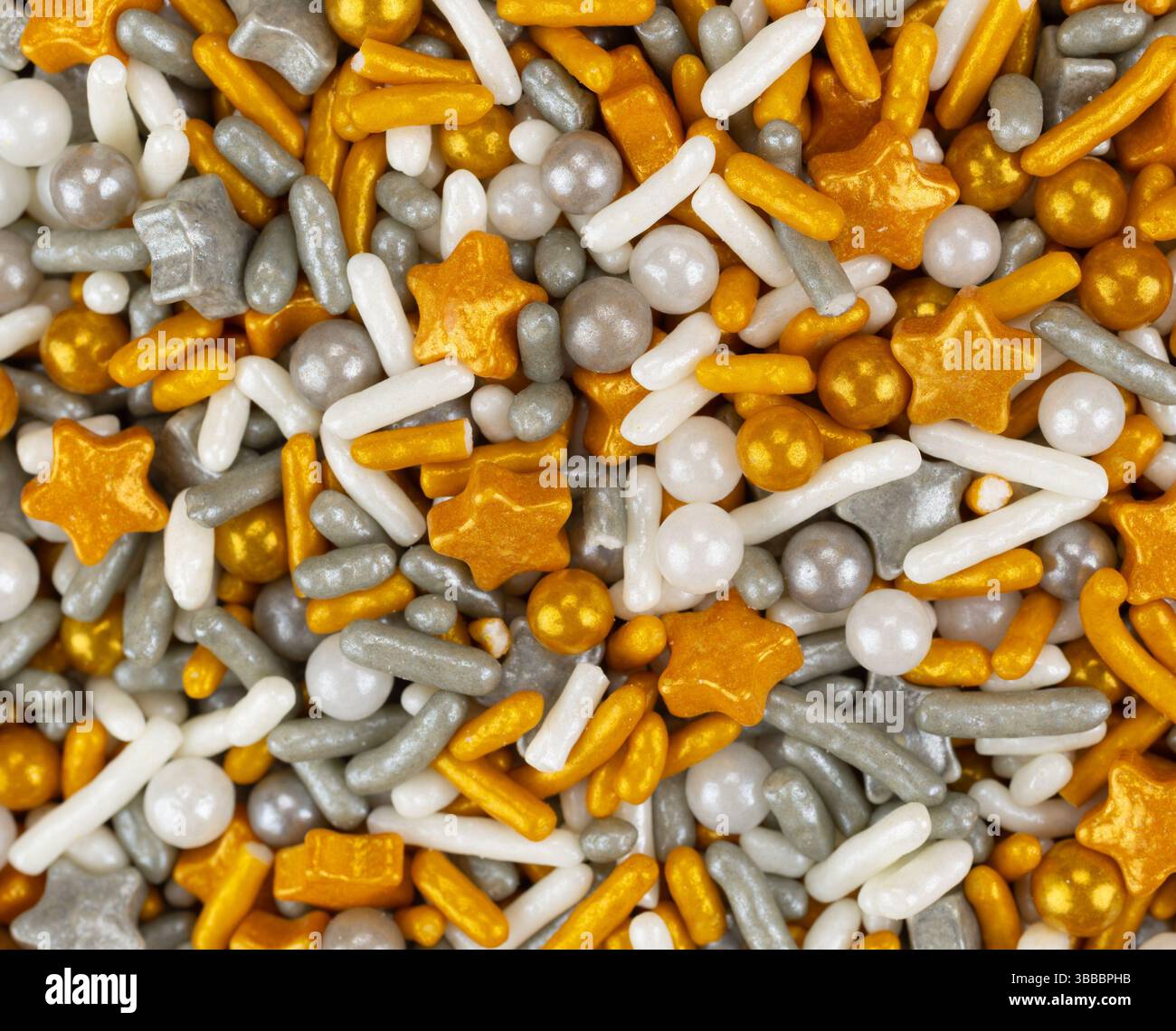 Vue très rapprochée sur le thème des fêtes de fin d'année. Banque D'Images