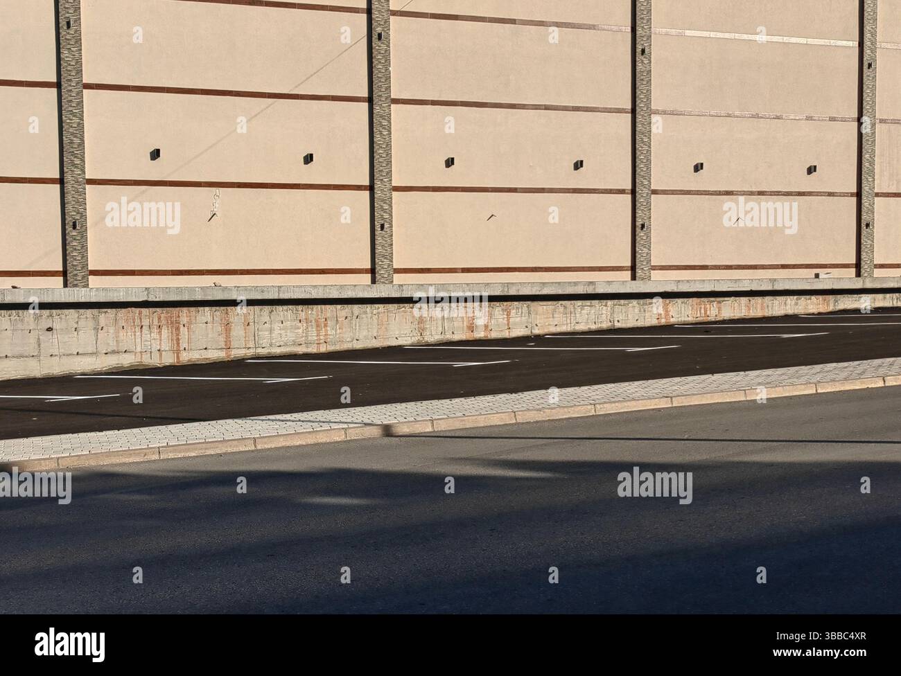 Lignes et murs Banque D'Images