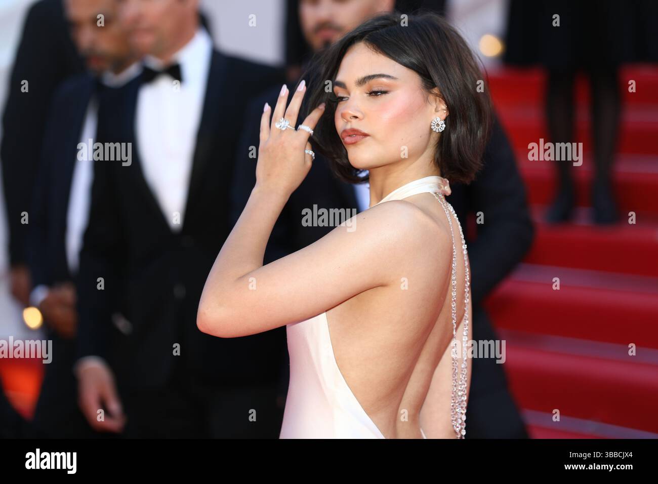 15 mai 2025, Cannes, Côte d'azur, France : ARIANA GREENBLATT sur le tapis rouge pour la première projection de 'case 137' au 78e Festival annuel de Cannes au Palais des Festivals de Cannes, France (crédit image : © Mickael Chavet/ZUMA Press Wire) USAGE ÉDITORIAL SEULEMENT ! Non destiné à UN USAGE commercial ! Banque D'Images