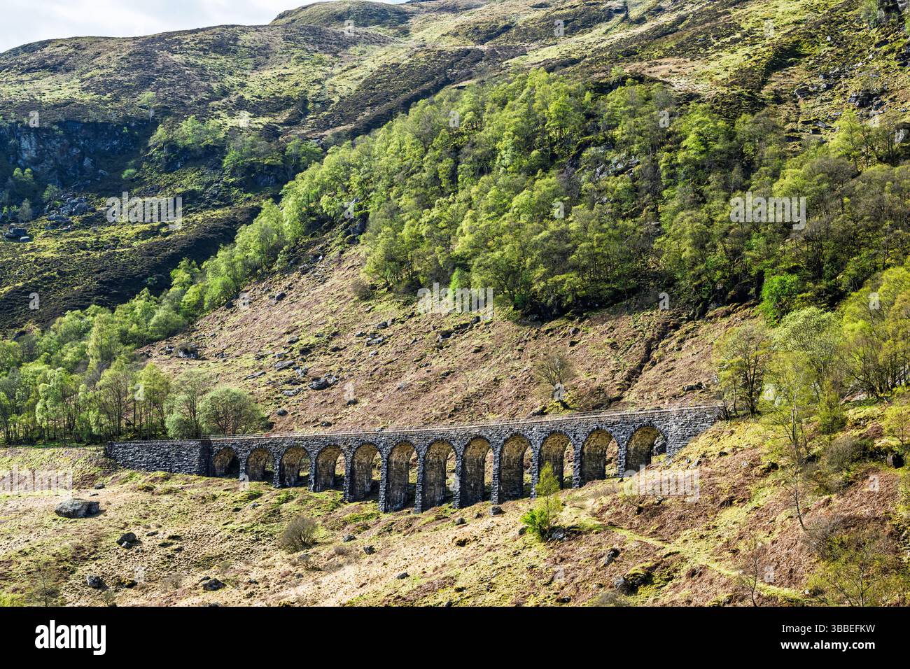 Glen Ogle Viaduc, route A85, Écosse, Royaume-Uni Banque D'Images
