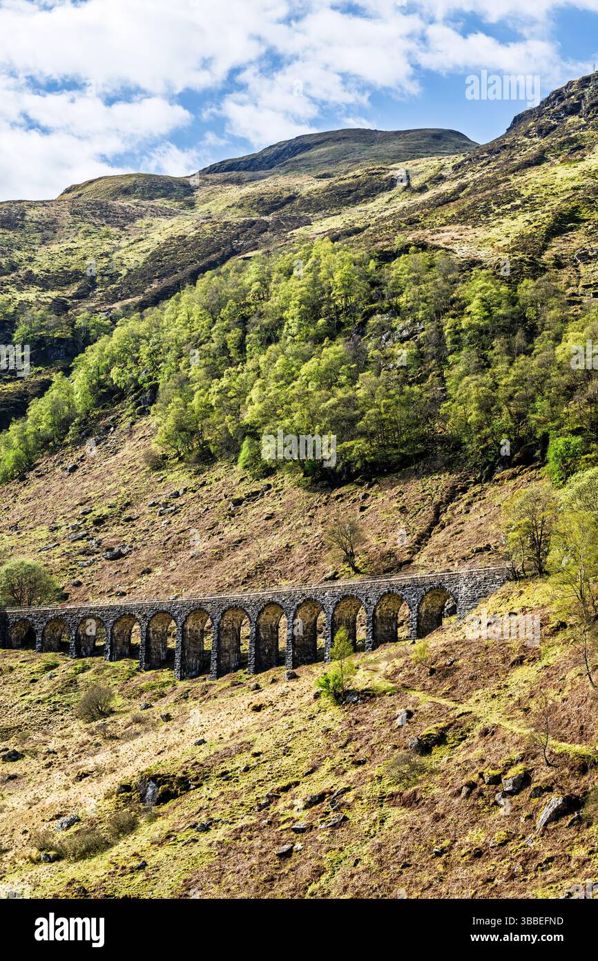 Glen Ogle Viaduc, route A85, Écosse, Royaume-Uni Banque D'Images
