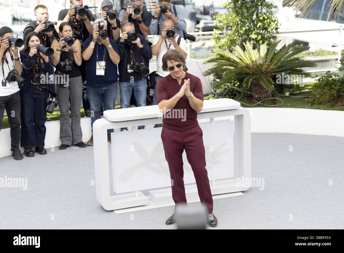 Cannes, France - 5,2024 : Tom Cruise pendant l'appel photo à MISSION : IMPOSSIBLE - LE JUGEMENT FINAL pendant le 78ème film international de Cannes F Banque D'Images