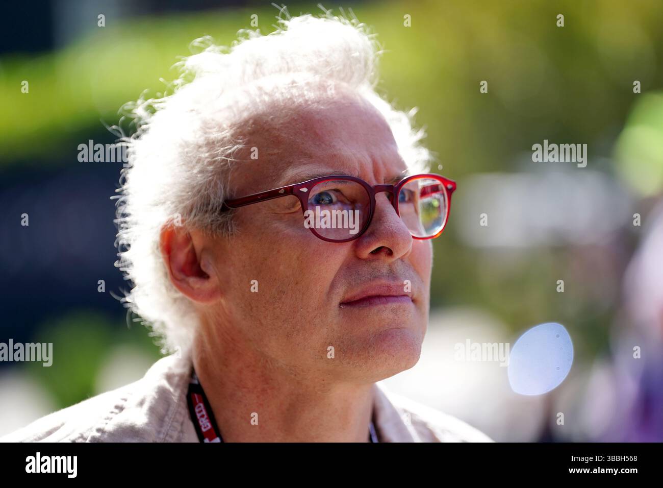 Ancien champion du monde Jacques Villeneuve à l'Autodromo Internazionale Enzo e Dino Ferrari, communément appelé Imola. Date de la photo : vendredi 16 mai 2025. Banque D'Images