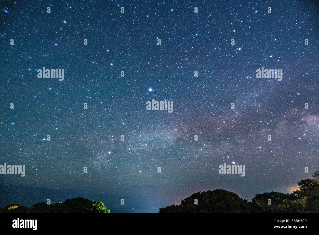 Observation des étoiles à Ishigaki Banque D'Images