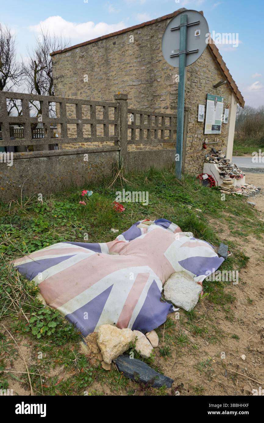 Stanley Hollis Hut d-Day Memorial, Ver-sur-mer, Normandie, France Banque D'Images