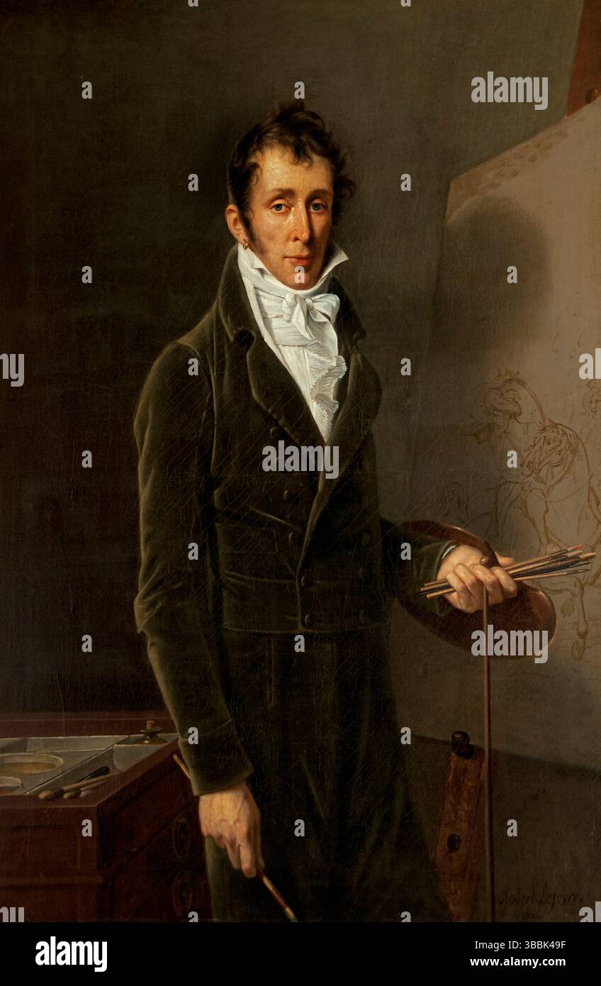Carle Vernet 1758-1836 par Robert lefevre 1755-1830 France française , Musée Louvre . Banque D'Images