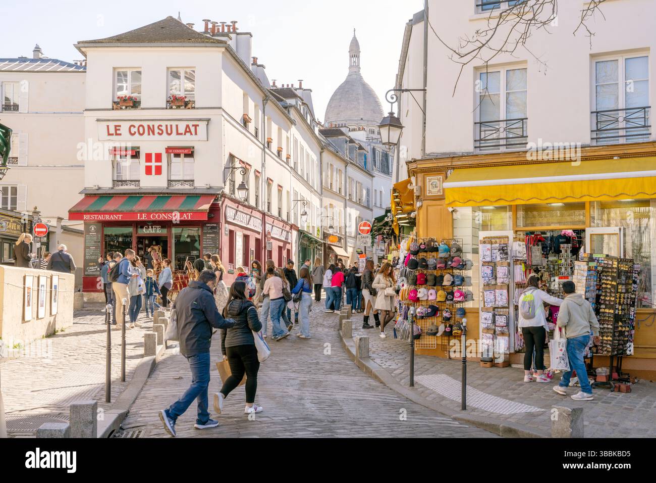 Le Consulat Cafe, Montmartre Paris, France, Europe Banque D'Images