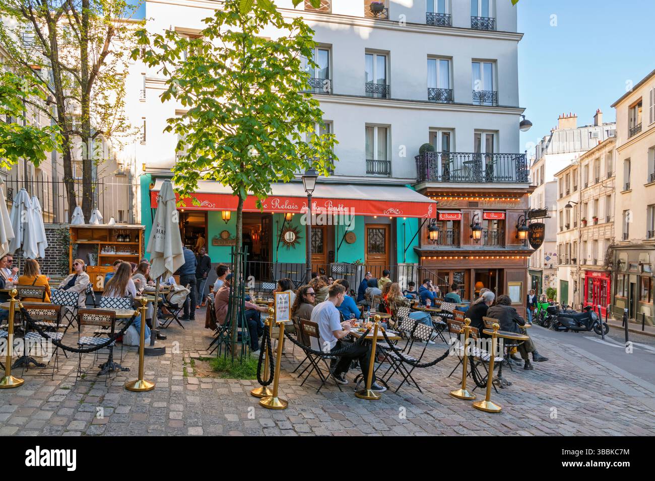 Le Relais de la bulle, Montmartre Paris, France, Europe Banque D'Images