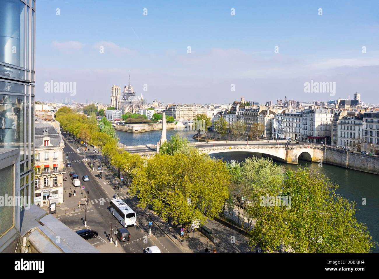 Vue sur notre Dame, Paris, France, Europe Banque D'Images