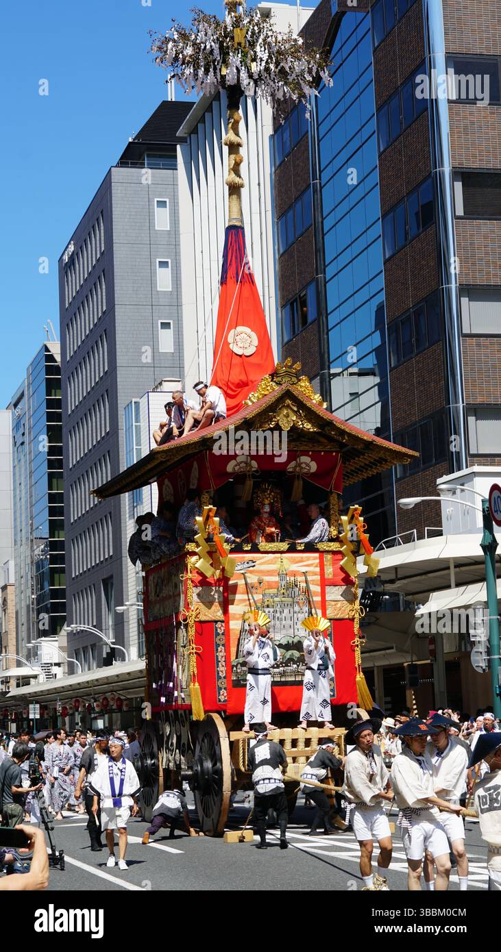 Festival Gion Matsuri à Kyoto, Japon Banque D'Images