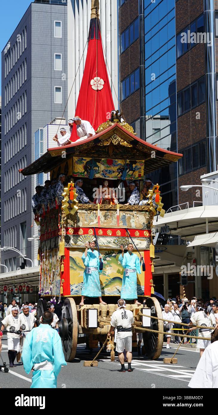 Festival Gion Matsuri à Kyoto, Japon Banque D'Images