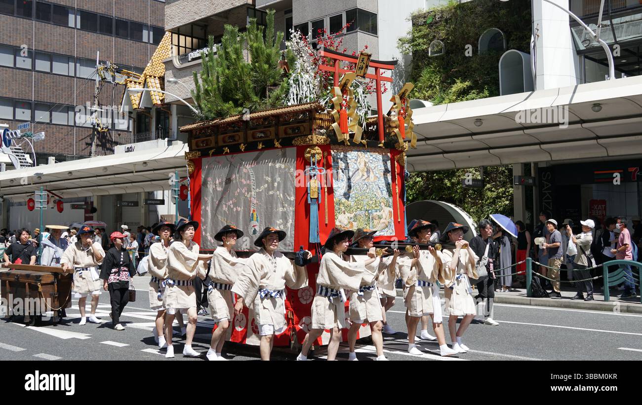 Festival Gion Matsuri à Kyoto, Japon Banque D'Images