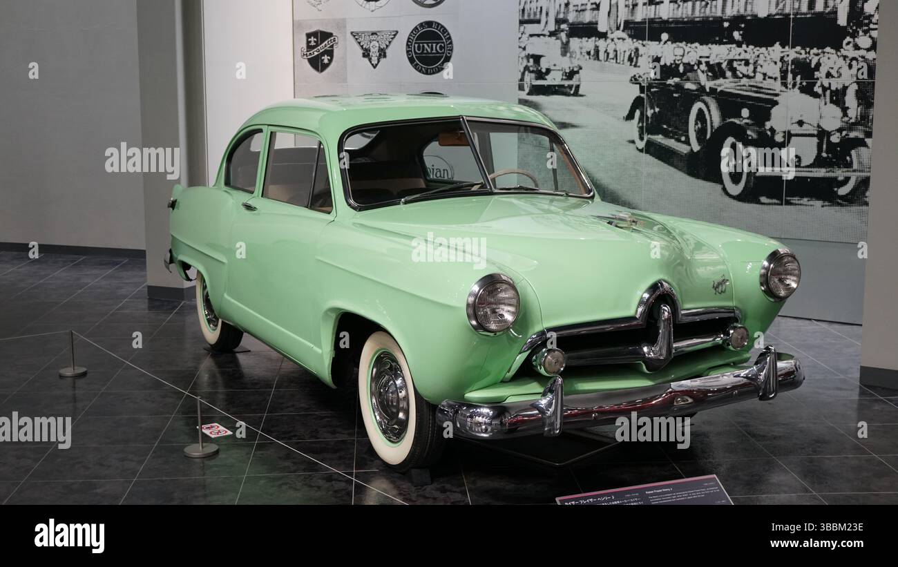 Voitures anciennes classiques au Toyota automobile Museum, Nagoya, Japon Banque D'Images