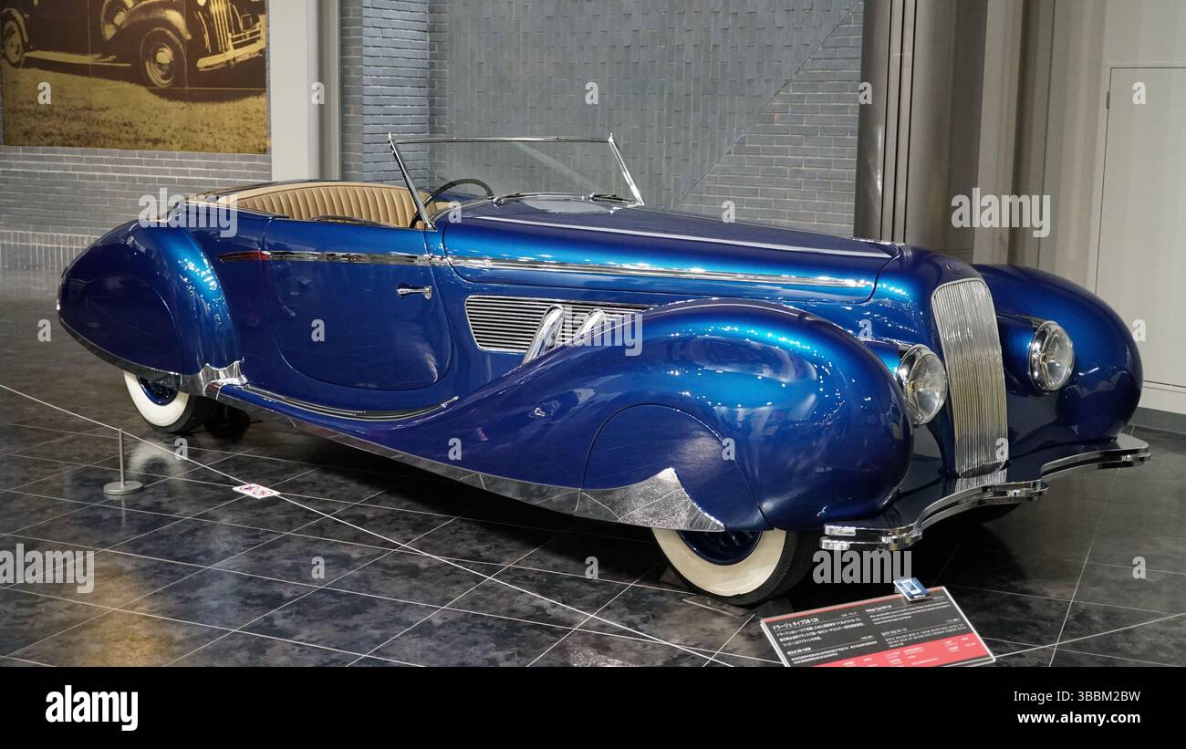 Voitures anciennes classiques au Toyota automobile Museum, Nagoya, Japon Banque D'Images