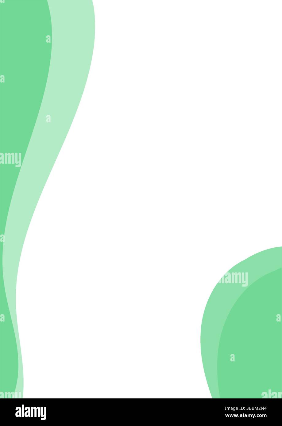 Élégant Green Wave Abstract Background Design parfait pour les présentations brochures sites Web et messages de médias sociaux. Illustration de Vecteur