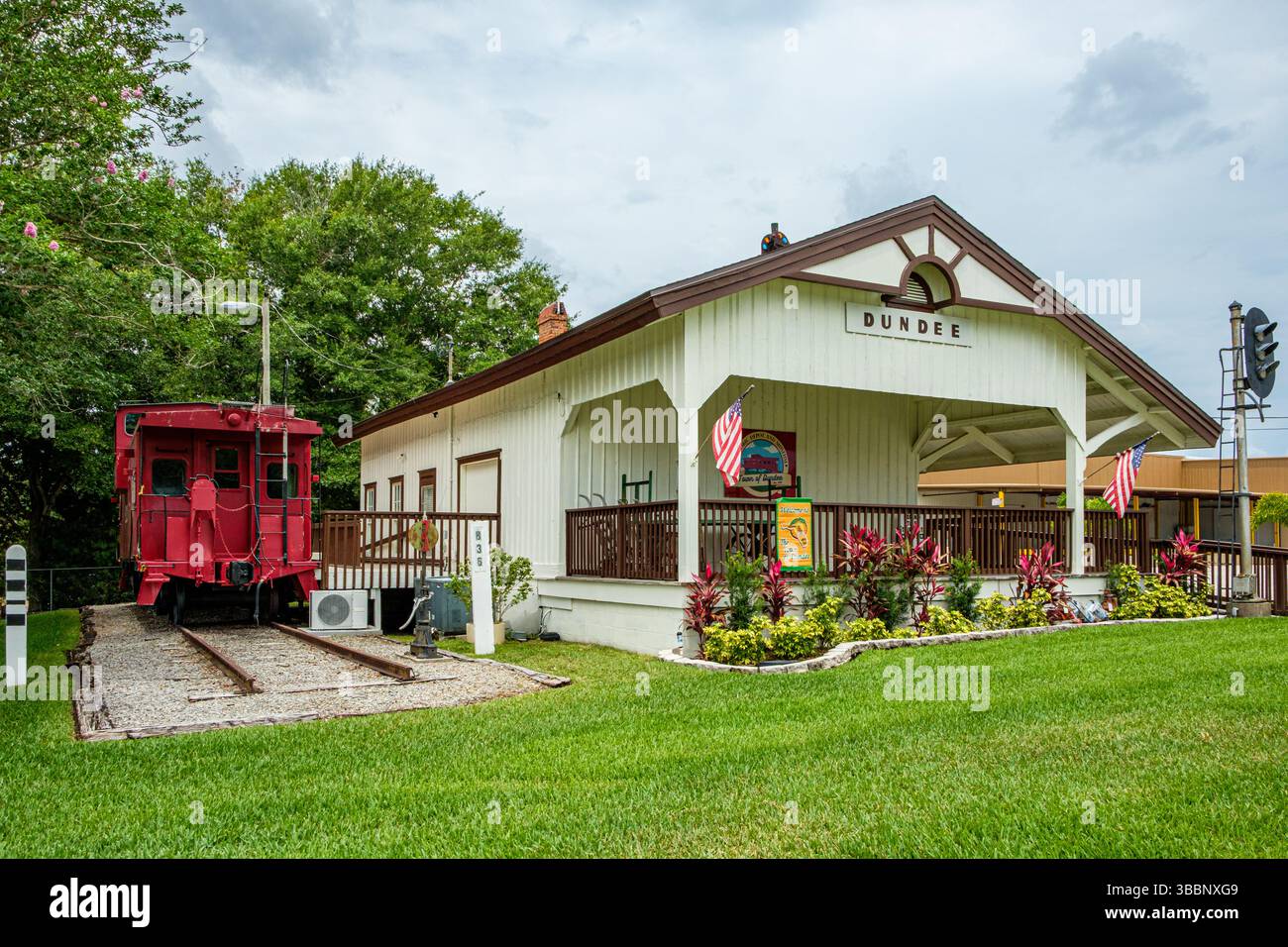 Margaret Kampsen Historic Dundee Depot Museum, main Street, Dundee, Floride Banque D'Images