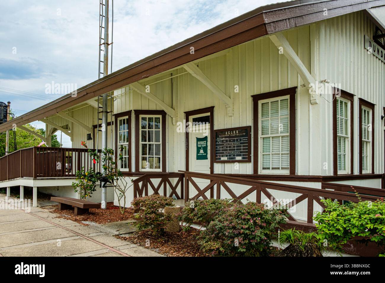 Margaret Kampsen Historic Dundee Depot Museum, main Street, Dundee, Floride Banque D'Images