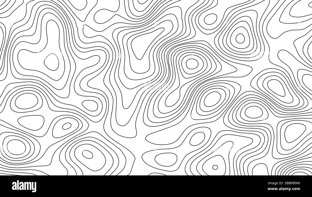 Fond d'illustration de ligne de contour abstrait Illustration de Vecteur