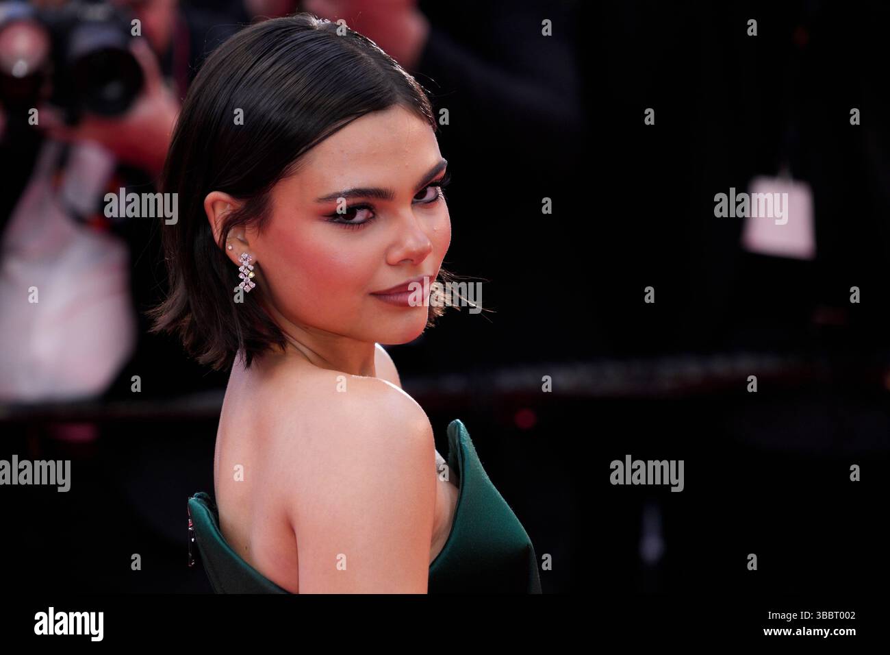 Cannes, France. 16 mai 2025. Ariana Greenblatt assiste au tapis rouge ''Eddington'' du 78e Festival de Cannes au Palais des Festivals le 16 mai 2025 à Cannes, France. (Photo de Daniele Cifala/NurPhoto) crédit : NurPhoto SRL/Alamy Live News Banque D'Images
