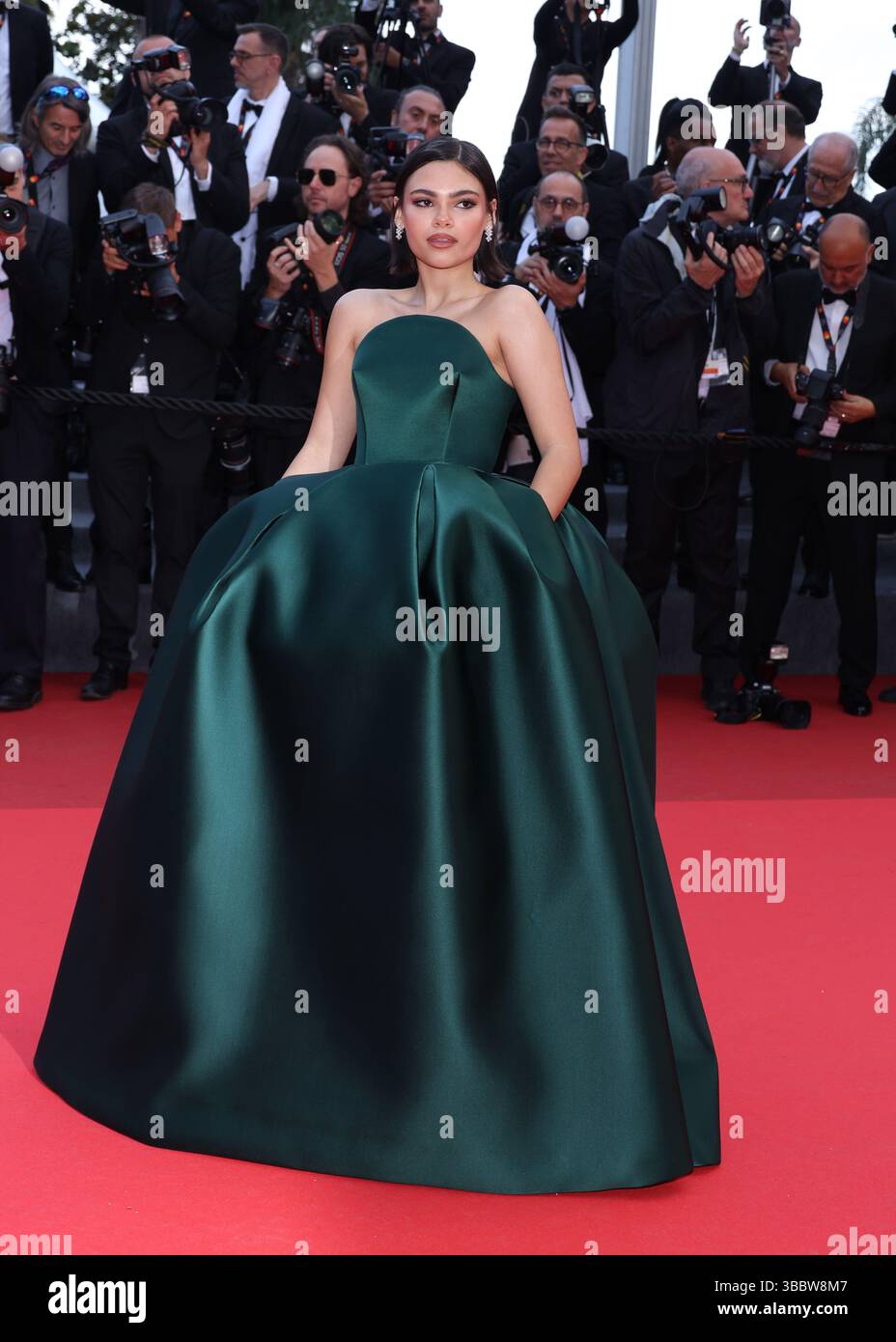 Cannes, France. 16 mai 2025. Ariana Greenblatt assiste au tapis rouge 'Eddington' au 78e Festival de Cannes au Palais des Festivals. (Photo par image Space/SOPA images/SIPA USA) crédit : SIPA USA/Alamy Live News Banque D'Images