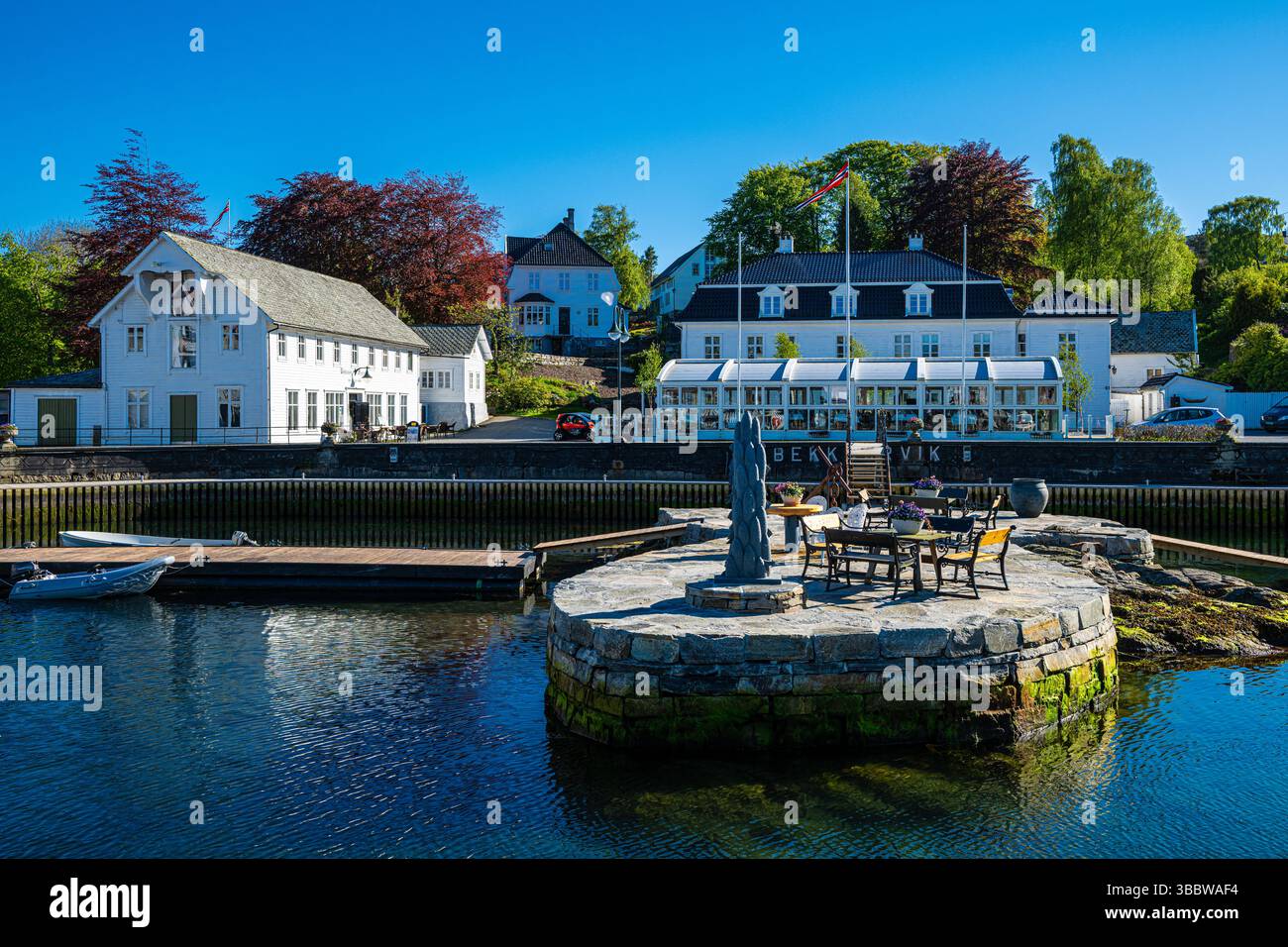 Austevoll sur la côte ouest de la Norvège. Banque D'Images