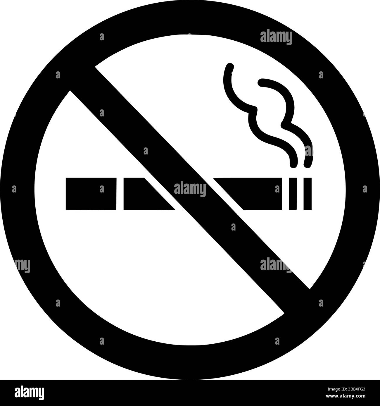 Icônes de l'interdiction de fumer Illustration de Vecteur