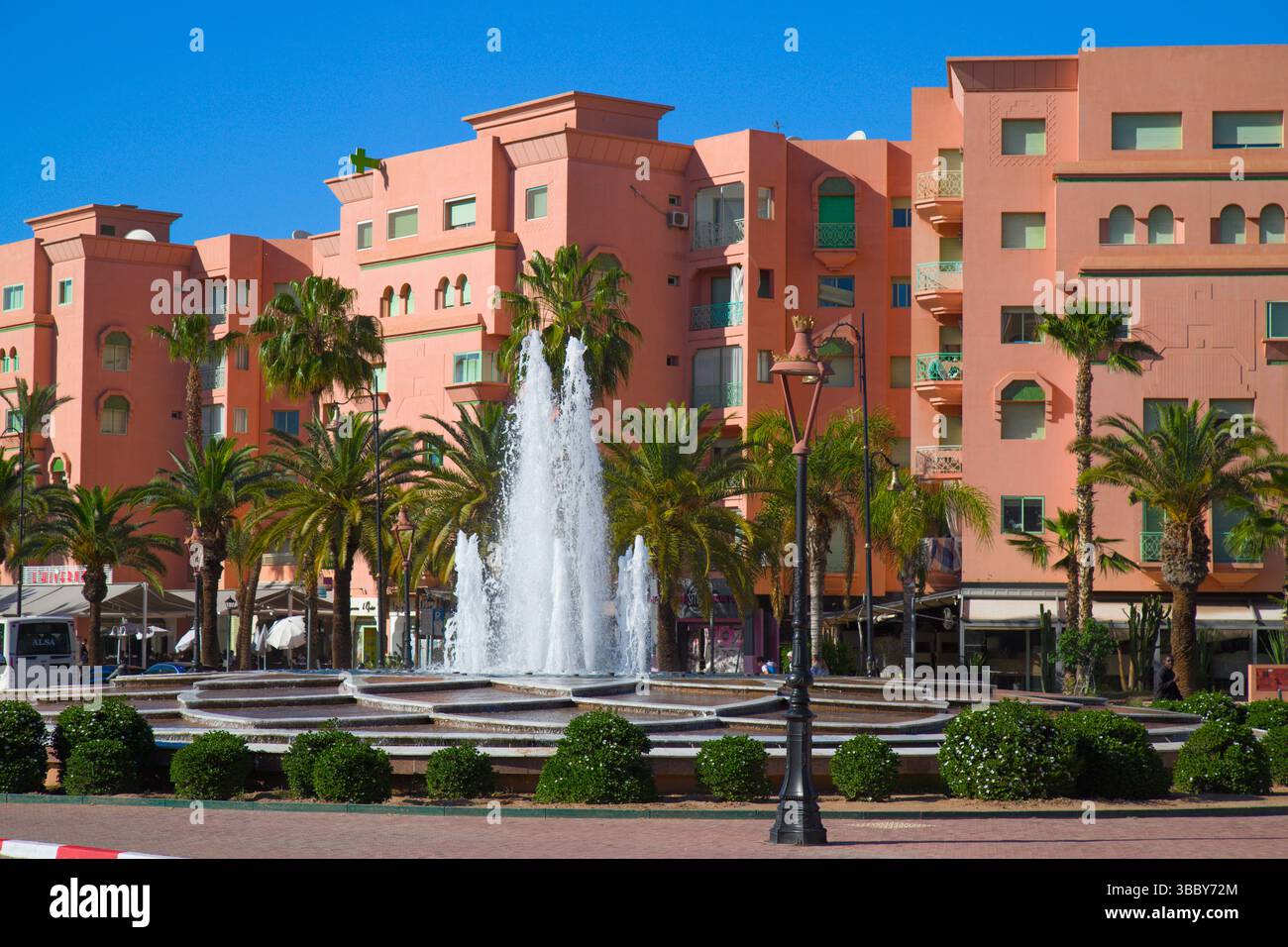 Maroc, Marrakech, Hivernage, boulevard Mohammed VI, Banque D'Images