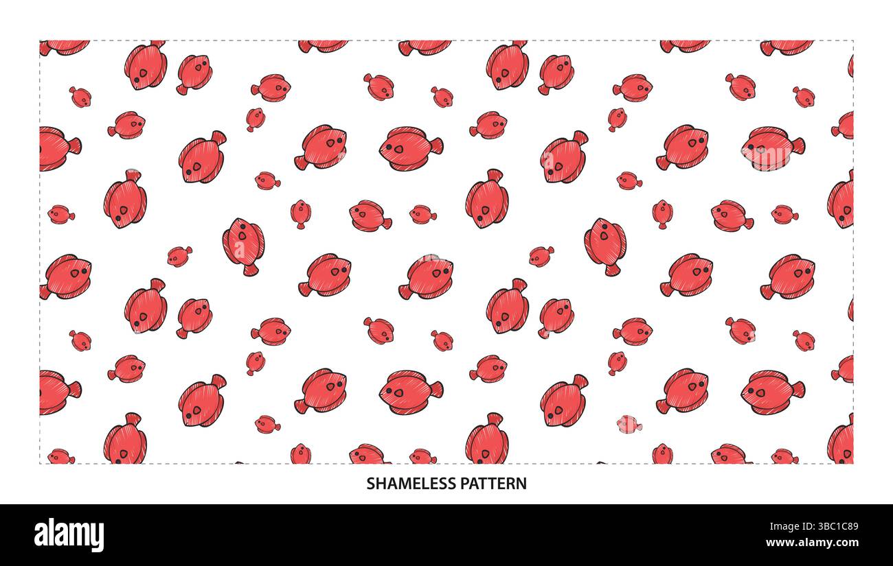 Motif sans couture de poisson rouge mignon pour les conceptions aquatiques et pour enfants Illustration de Vecteur Motif sans couture de poisson rouge mignon pour les conceptions aquatiques et pour enfants Illustration de Vecteur