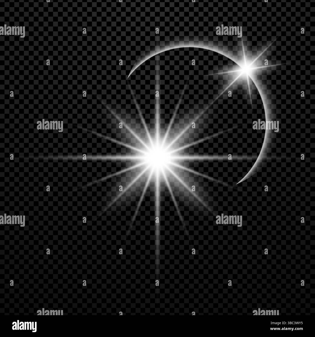 Fond brillant d'effet d'éclat d'étoile Illustration de Vecteur