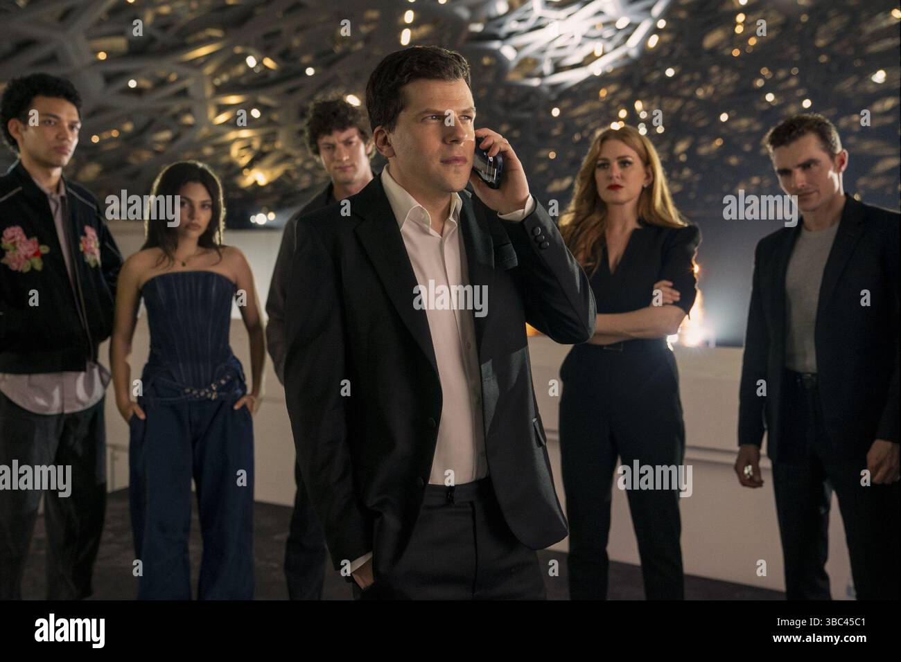 Maintenant, vous me voyez 3 Jesse Eisenberg, Isla Fisher, Dominic Sessa, Dave Franco, juge Smith, Ariana Greenblatt Banque D'Images