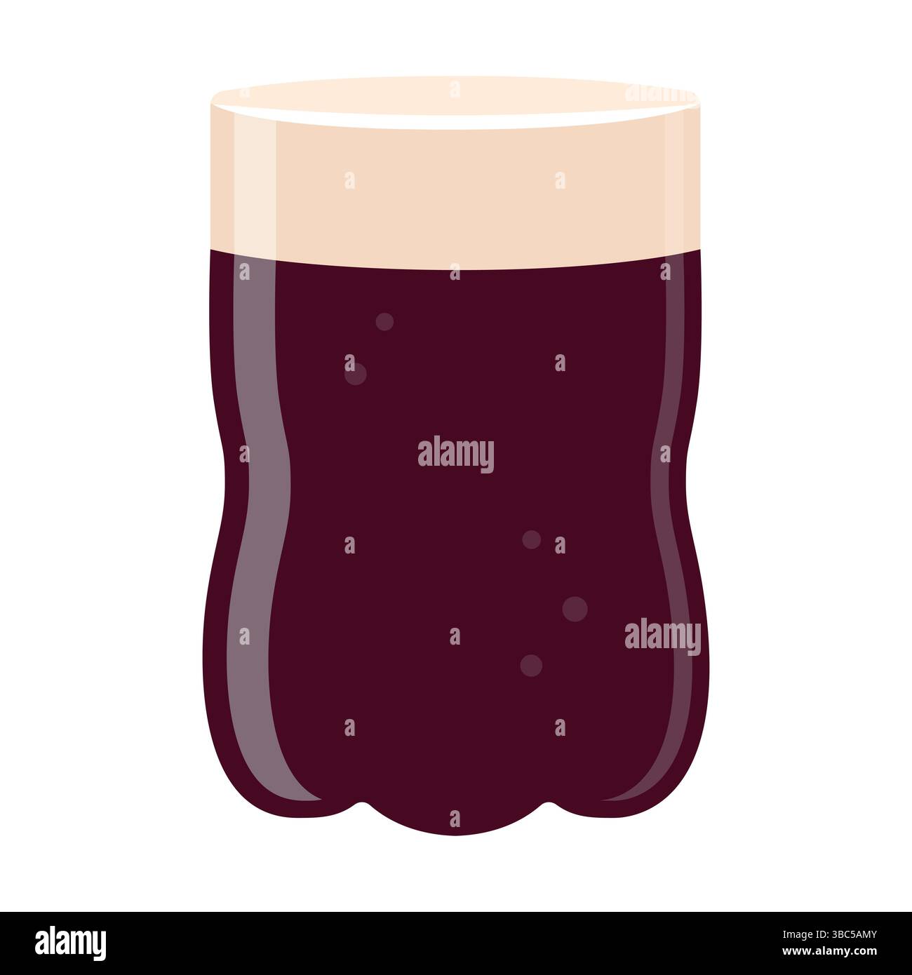 Fernet con coca, boisson traditionnelle Argentine. Icône vectorielle, illustration de dessin animé. Illustration de Vecteur