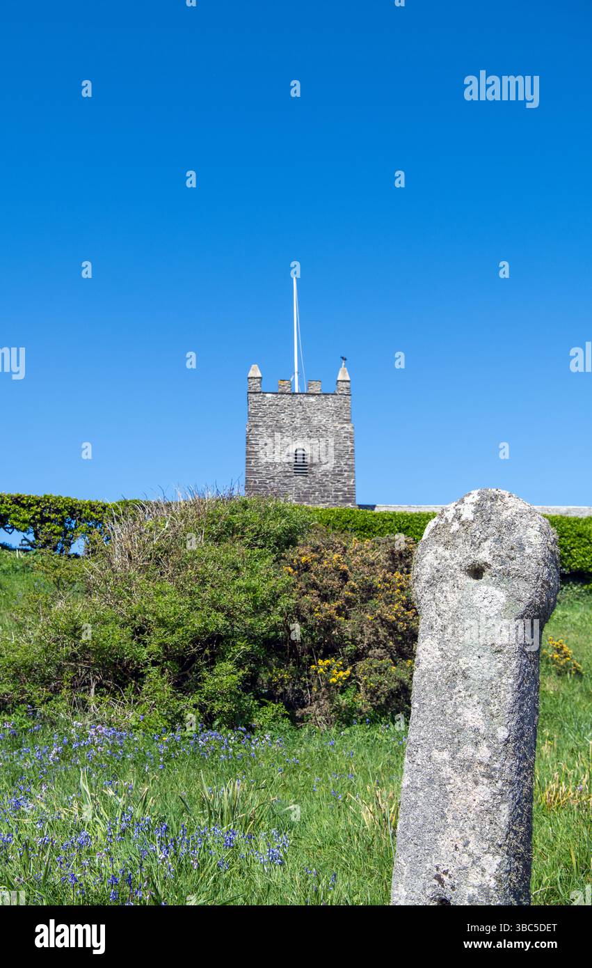 Église de Forrabury Boscastle, Cornwall, England, UK Banque D'Images