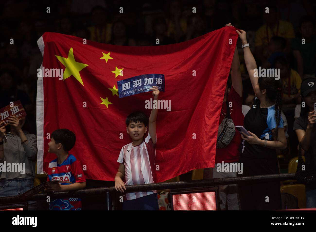 CHEN Yu Fei, fan de Chine, pour le Badminton en simple féminin - finales du TOYOTA Thailand Open 2025 HSBC BWF World Tour Super 500 au stade Nimibutr le 18 mai 2025 à Bangkok, en Thaïlande. (Photo de Teera Noisakran/Sipa USA) crédit : Sipa USA/Alamy Live News Banque D'Images