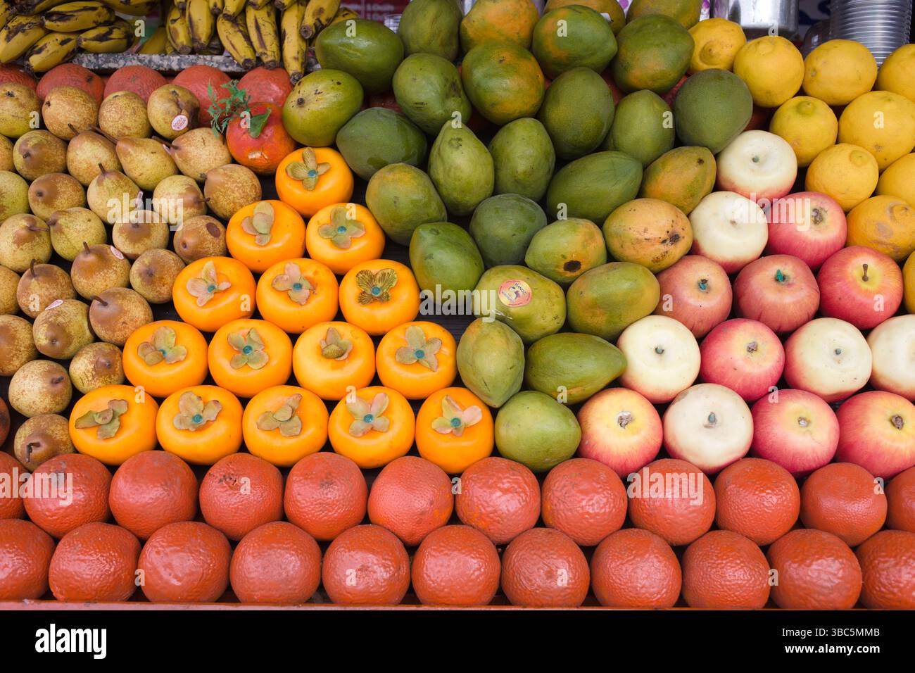 Maroc, Marrakech, souk, marché, fruits, Banque D'Images