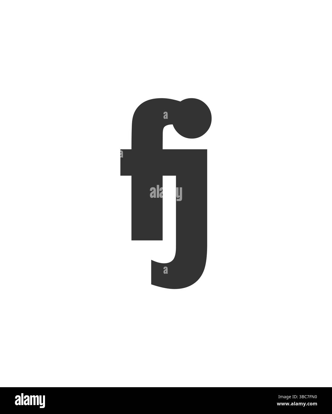 FJ Creative Geometric initial basé sur un logo moderne et minimal. Lettres f j polices tendance. Design vectoriel techno élégant professionnel universel. Illustration de Vecteur