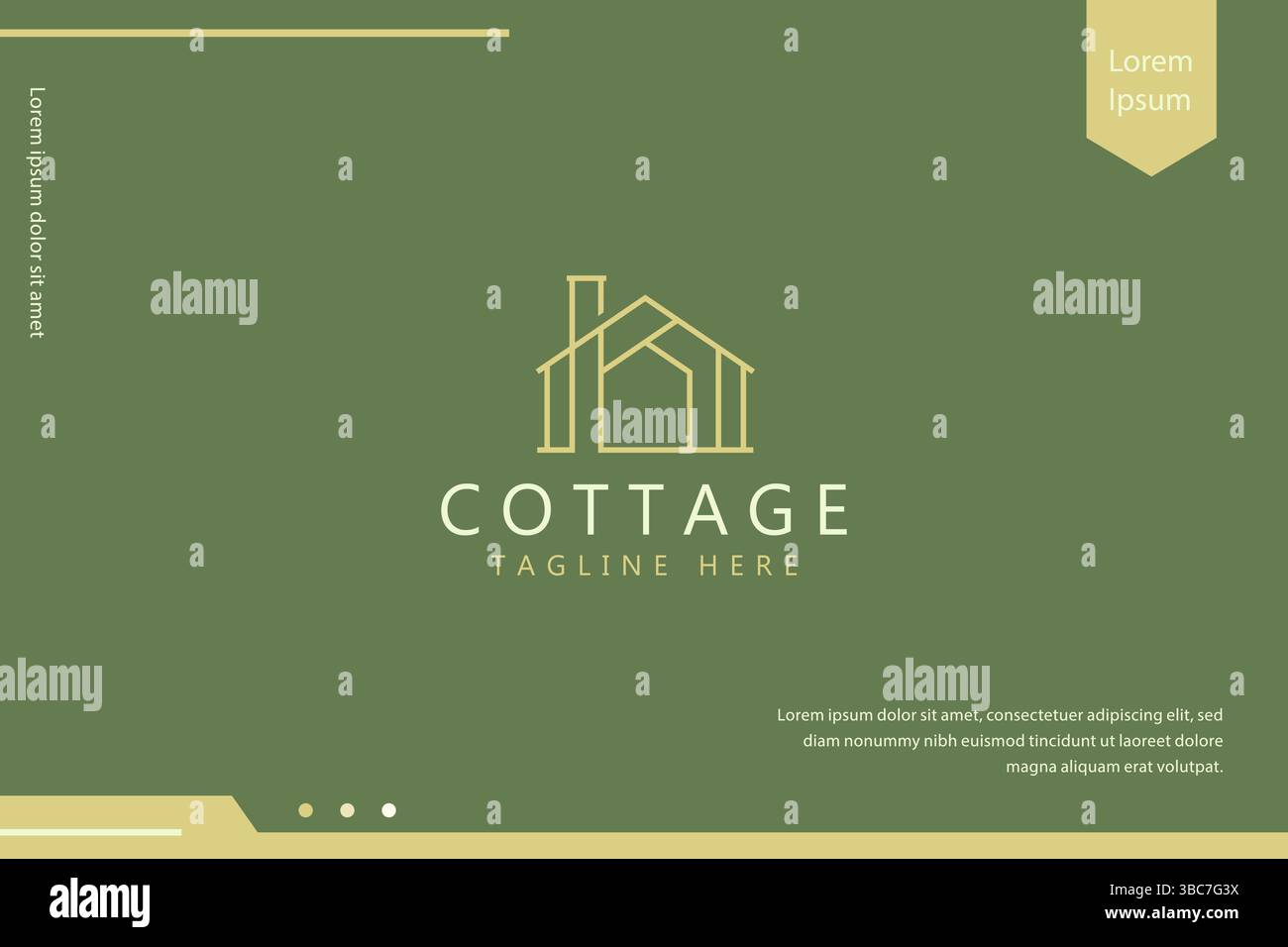 Logo Home Property Real Estate Business. Stratégie de marque Web et contexte de présentation. Illustration de Vecteur