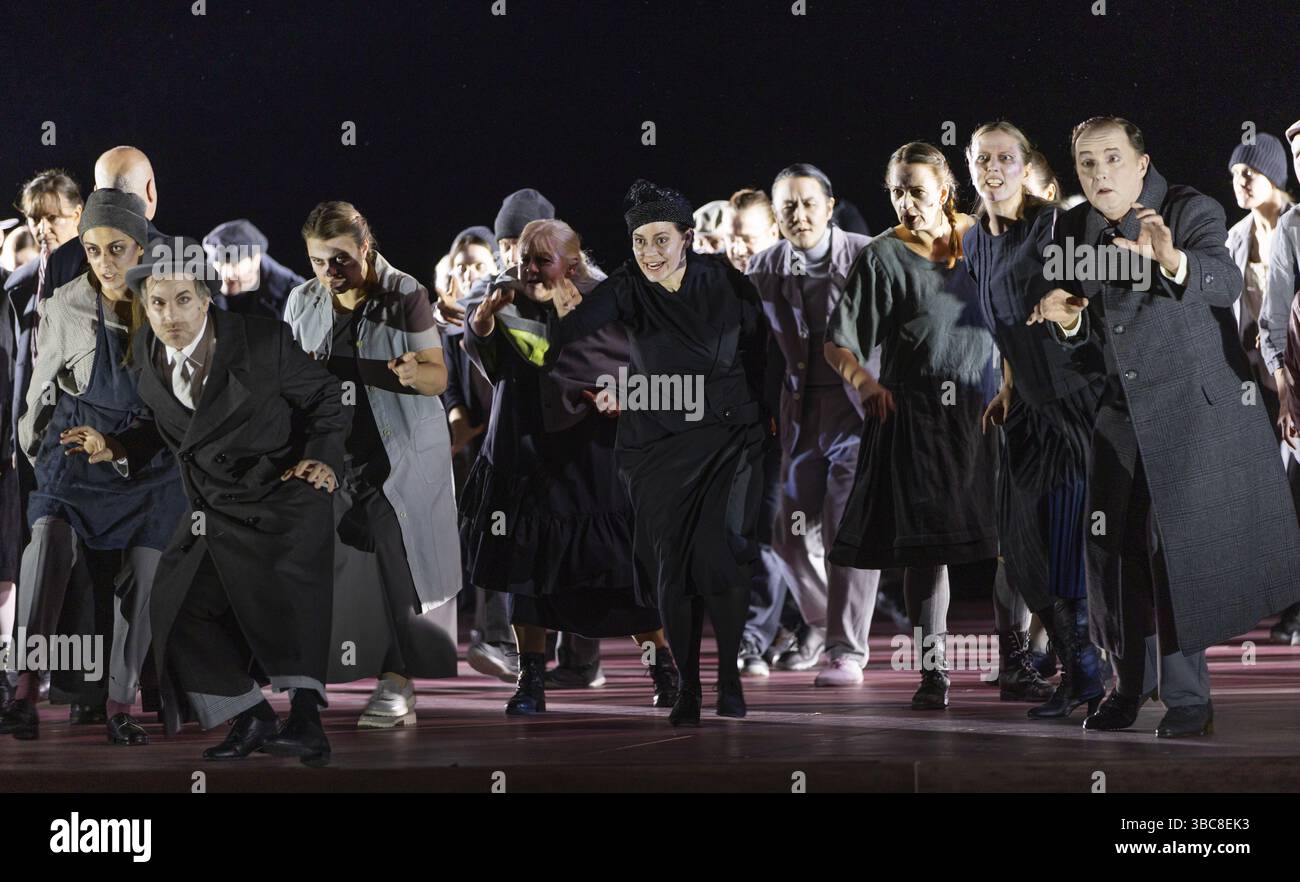 BERLIN, Allemagne - novembre 2024 : Sweeney Todd (le barbier démon de Fleet Street) - Un thriller musical (1979) en coproduction avec la nation Opera Banque D'Images