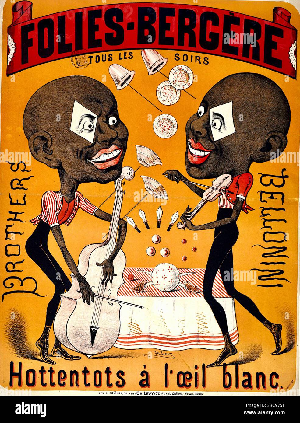 Frères Bellonini - Folies Bergère Banque D'Images