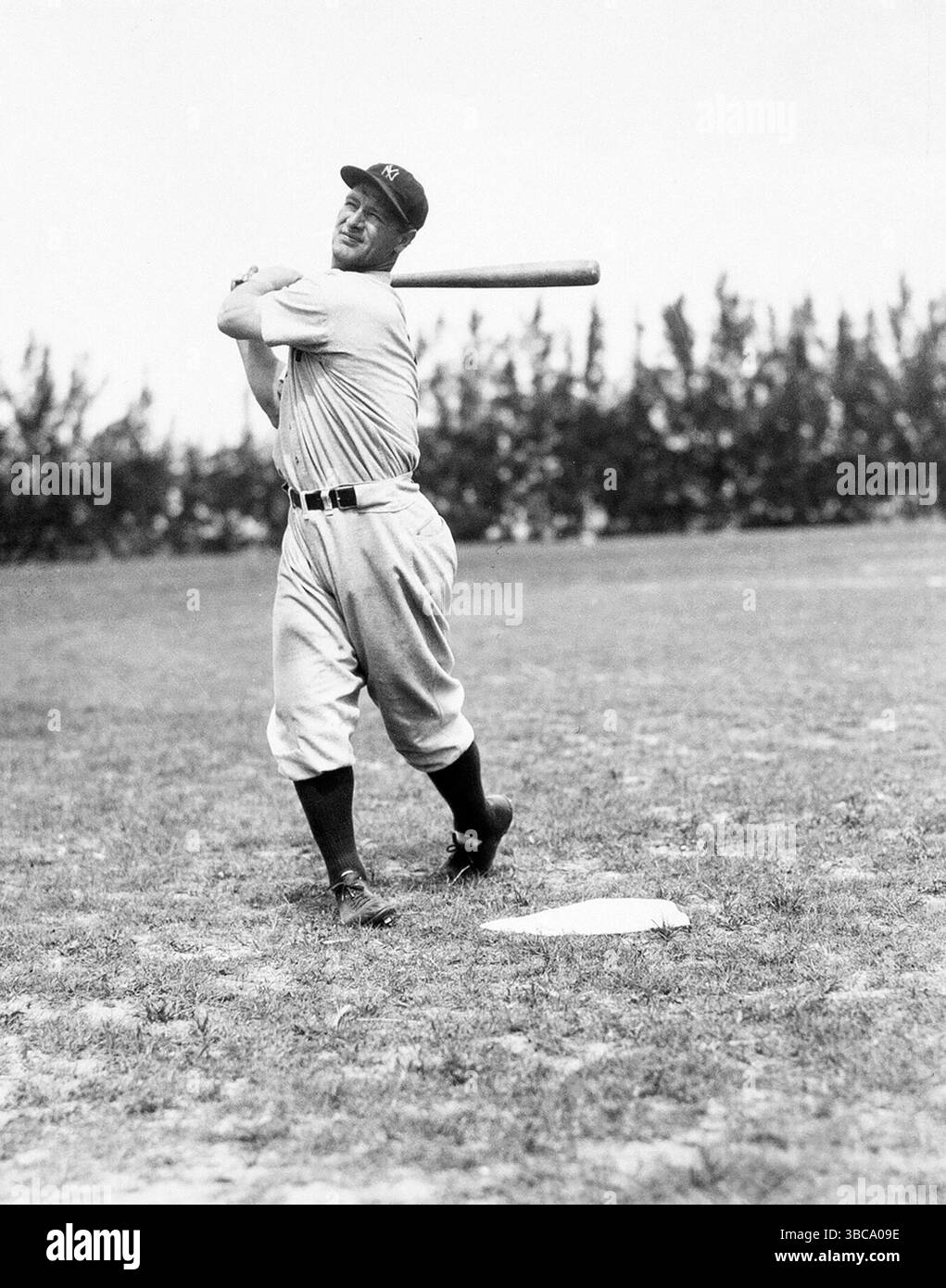 Le cheval de fer, Lou Gehrig, à l'entraînement de printemps, années 1930 Banque D'Images
