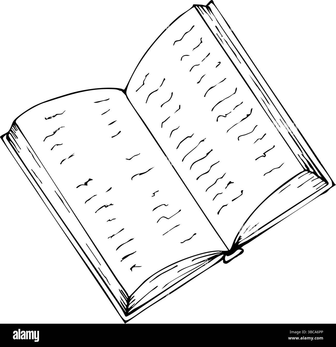 Première célébration de communion avec design biblique ouvert pour les invitations cérémonielles et les cartes religieuses. Contours noirs, fond blanc. Graphique complet Pour Illustration de Vecteur