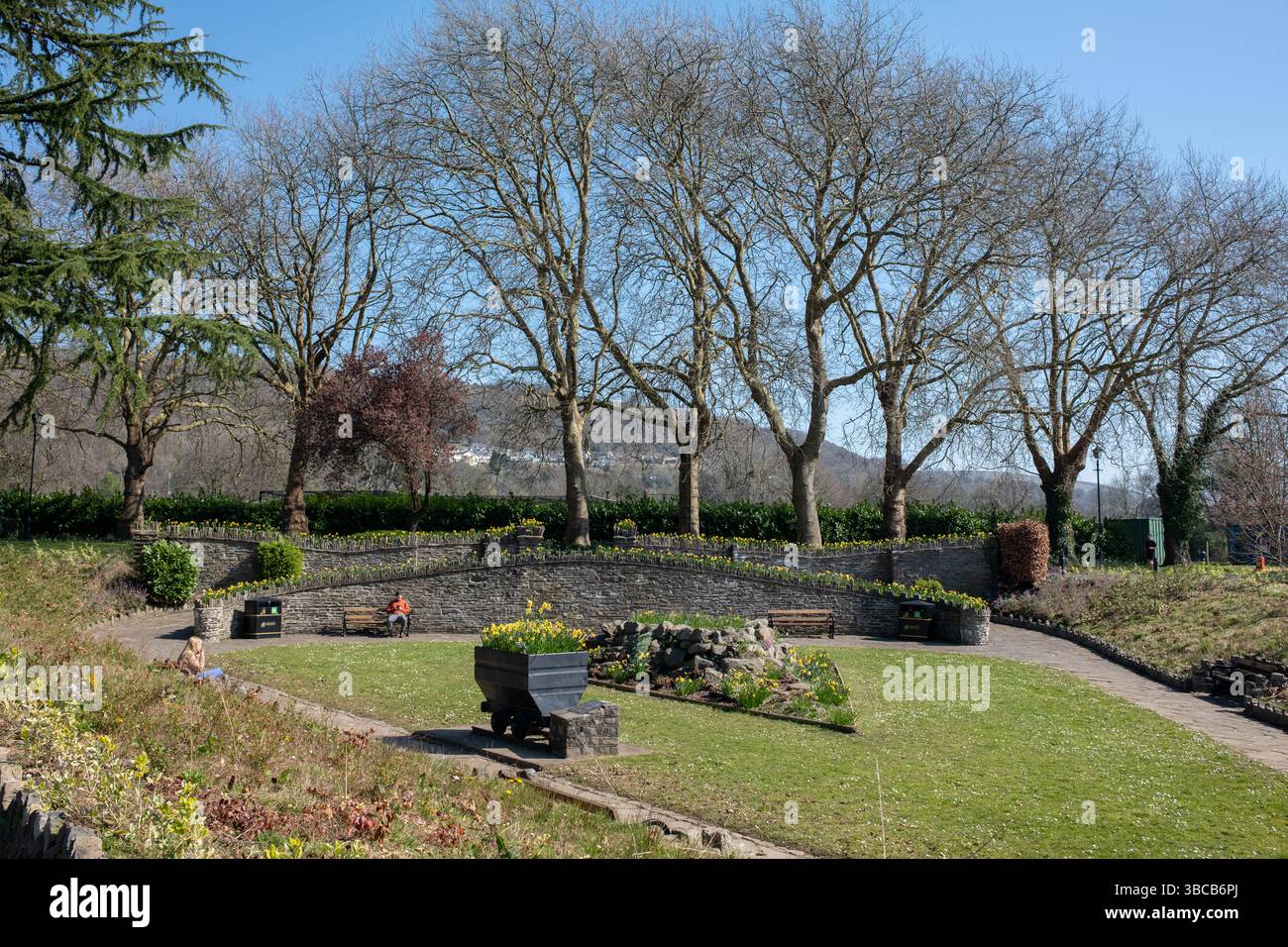 Le Sunken Garden à Pontypridd South Wales Royaume-Uni Banque D'Images