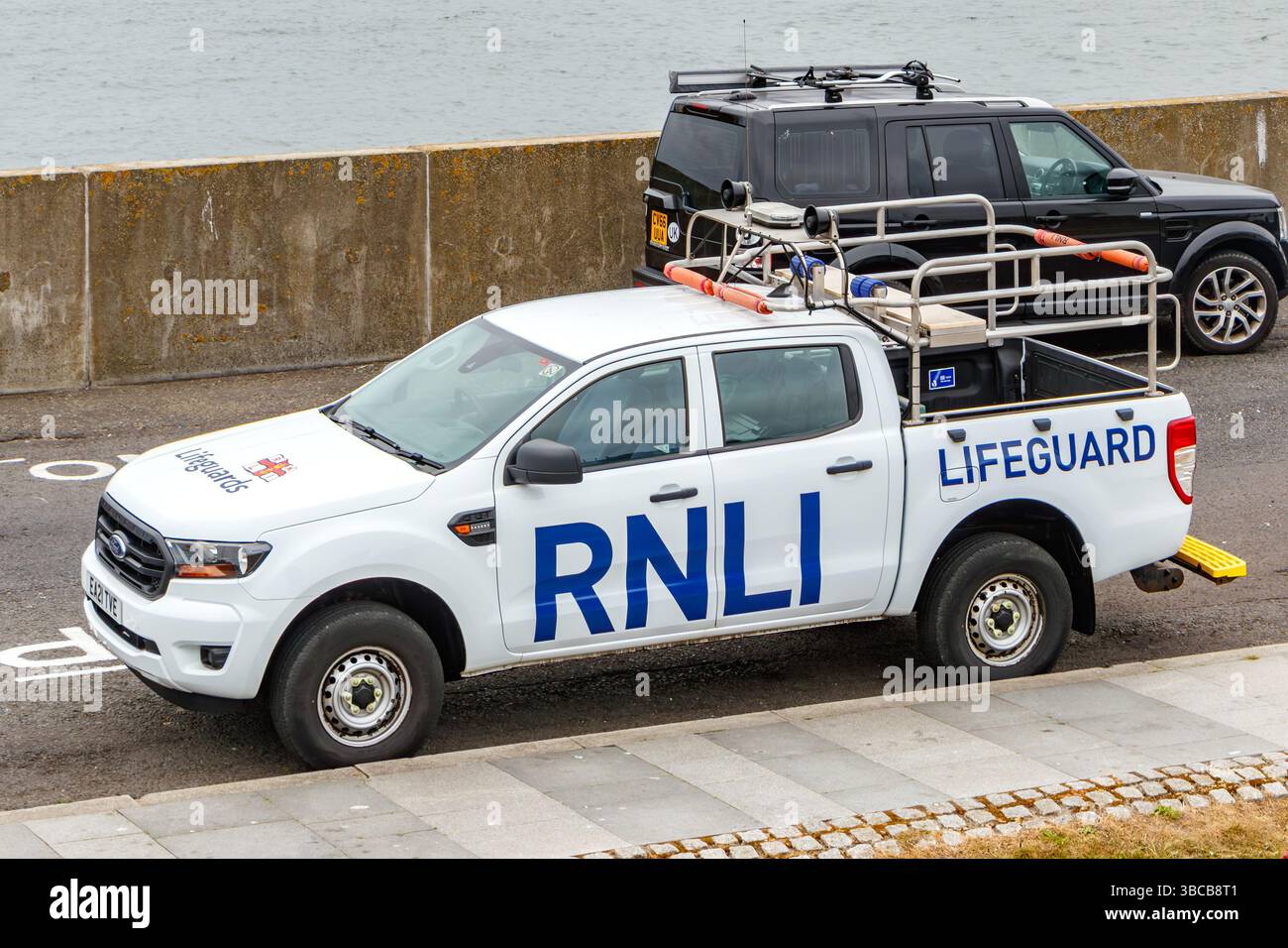 Camionnette de sauvetage RLNI protectrice nord boucliers tyne & Wear Banque D'Images