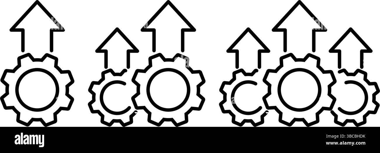 Excellence opérationnelle icône conception simple Illustration de Vecteur