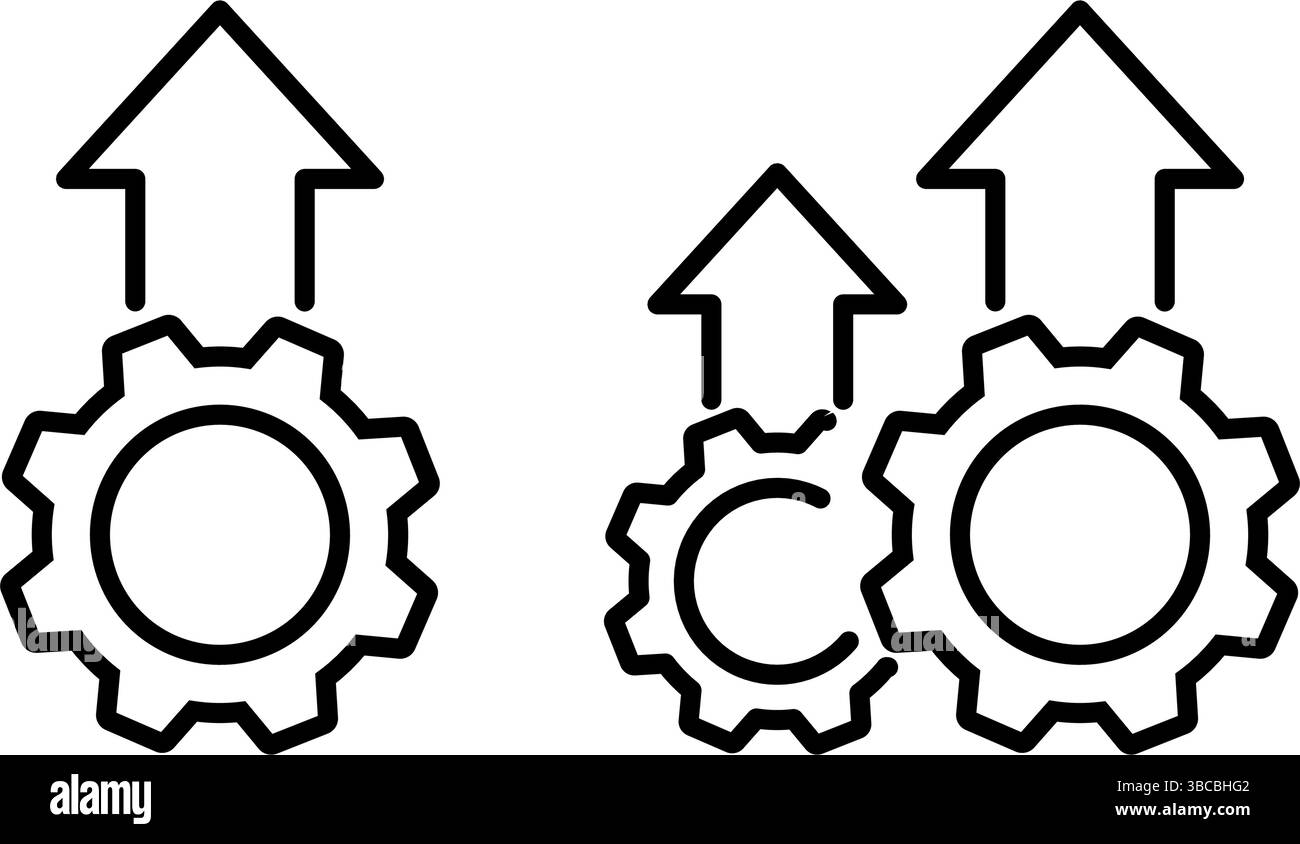 Excellence opérationnelle icône conception simple Illustration de Vecteur
