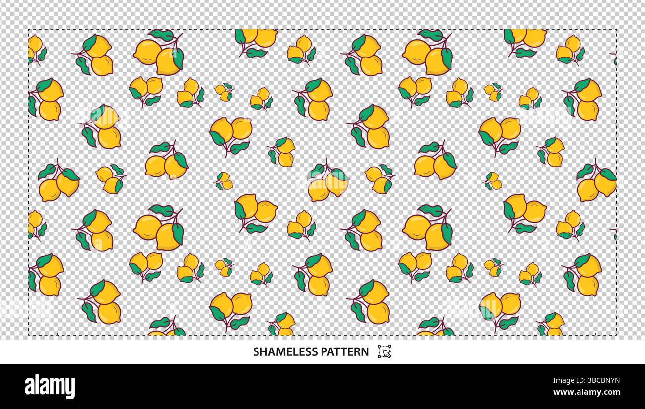 Conception de papier numérique sans couture de motif de citron pour le textile de tissu et la décoration intérieure Illustration de Vecteur