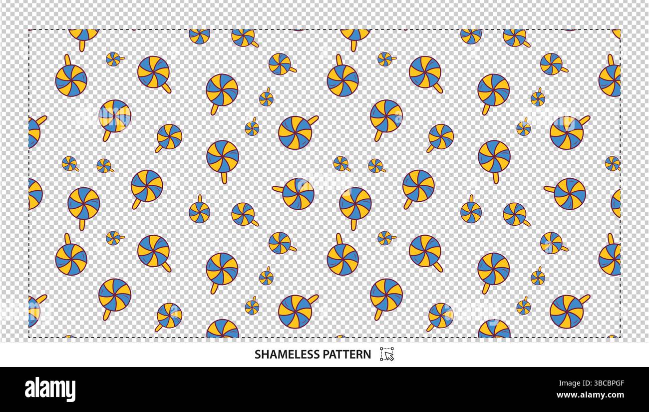 Spinning Pinwheel Lollipops Seamless Pattern avec des bonbons bleus et jaunes colorés Illustration de Vecteur Spinning Pinwheel Lollipops Seamless Pattern avec des bonbons bleus et jaunes colorés Illustration de Vecteur