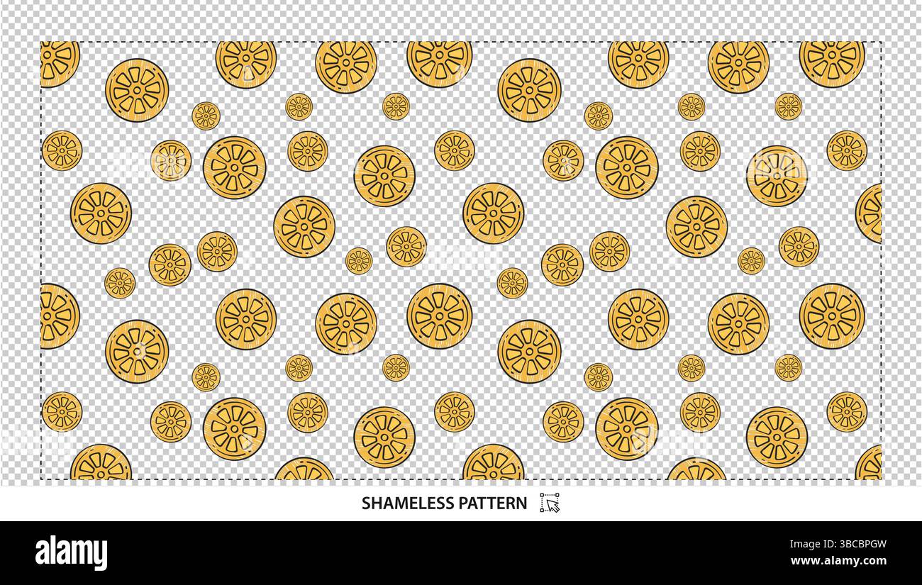 Gold coins Seamless Pattern avec des cercles et des points pour les arrière-plans et les dessins Illustration de Vecteur Gold coins Seamless Pattern avec des cercles et des points pour les arrière-plans et les dessins Illustration de Vecteur